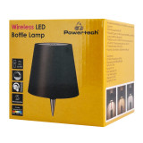 POWERTECH LED φωτιστικό για μπουκάλι HLL-0197, ρυθμιζόμενο, επαναφορτιζόμενο, μαύρο