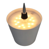 POWERTECH LED φωτιστικό για μπουκάλι HLL-0198, ρυθμιζόμενο, επαναφορτιζόμενο, λευκό