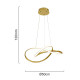 POWERTECH LED φωτιστικό οροφής HLL-0208, 48W, 4000K, Φ50cm x 120cm, χρυσό POWERTECH LED φωτιστικό οροφής HLL-0208, 48W, 4000K, Φ50cm x 120cm, χρυσό