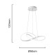 POWERTECH LED φωτιστικό οροφής HLL-0209, 48W, 4000K, Φ50cm x 120cm, λευκό POWERTECH LED φωτιστικό οροφής HLL-0209, 48W, 4000K, Φ50cm x 120cm, λευκό