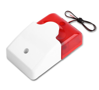 Σειρήνα πανικού Piezzo εσωτερικού χώρου HS-157, 12V, Red