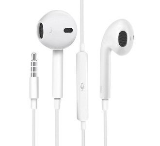 USAMS earphones με μικρόφωνο EP-22, 3.5mm σύνδεση, Φ14mm, 1.2m, λευκά USAMS earphones με μικρόφωνο EP-22, 3.5mm σύνδεση, Φ14mm, 1.2m, λευκά