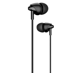 USAMS earphones με μικρόφωνο EP-39, 3.5mm σύνδεση, Φ10mm, 1.2m, μαύρα