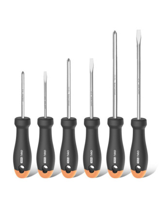 DELI σετ κατσαβίδια HT1006C, 3x ίσια & 3x σταυρωτά, μαγνητικά, 6τμχ DELI σετ κατσαβίδια HT1006C, 3x ίσια & 3x σταυρωτά, μαγνητικά, 6τμχ