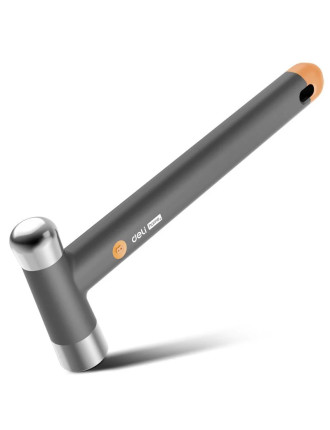 DELI σφυρί μπάλας HT7008C με αντιολισθητική λαβή, 250gr, 245mm, γκρι/πορτοκαλί