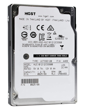 HGST used SAS HDD HUC101212CSS600, 1.2TB, 10K RPM, 6Gb/s, 2.5"