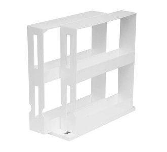 Επιτραπέζια βάση μπαχαρικών HUH-0038, 28 x 10.5 x 28cm, λευκή