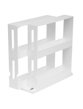 Επιτραπέζια βάση μπαχαρικών HUH-0038, 28 x 10.5 x 28cm, λευκή