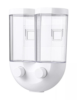 Διανεμητής δημητριακών HUH-0049, με επιτοίχια βάση, 1300ml, λευκός