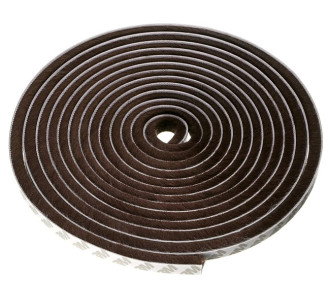 HOME USE Αυτοκόλλητη μονωτική ταινία HUH-0086 για παράθυρα, 7x6mm, 5m, καφέ