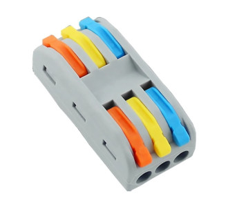 POWERTECH κλέμα σύνδεσης καλωδίων HUH-0091, 3 θέσεων, 0.08mm-4mm², 10τμχ POWERTECH κλέμα σύνδεσης καλωδίων HUH-0091, 3 θέσεων, 0.08mm-4mm², 10τμχ