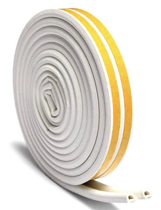 Αυτοκόλλητη μονωτική ταινία HUH-0096 για παράθυρα, 9x6mm, 5m, λευκή Αυτοκόλλητη μονωτική ταινία HUH-0096 για παράθυρα, 9x6mm, 5m, λευκή
