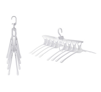 Κρεμάστρα ντουλάπας HUH-0107, 8 θέσεων, αναδιπλούμενη, λευκή Κρεμάστρα ντουλάπας HUH-0107, 8 θέσεων, αναδιπλούμενη, λευκή