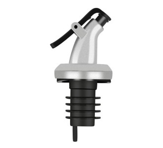 Πώμα ροής για μπουκάλι HUH-0108 με κλείστρο, Φ18mm, ασημί Πώμα ροής για μπουκάλι HUH-0108 με κλείστρο, Φ18mm, ασημί