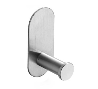 Κρεμάστρα τοίχου HUH-0115 για μπάνιο, μεταλλική, 4.5x5x10cm, 60g, ασημί Κρεμάστρα τοίχου HUH-0115 για μπάνιο, μεταλλική, 4.5x5x10cm, 60g, ασημί