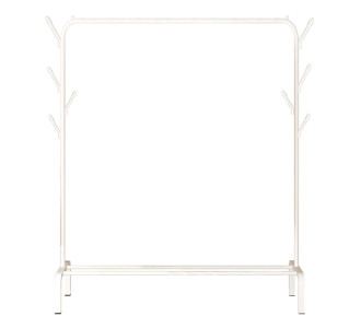 Κρεμάστρα δαπέδου HUH-0127, μεταλλική, 110x40x150cm, λευκή Κρεμάστρα δαπέδου HUH-0127, μεταλλική, 110x40x150cm, λευκή