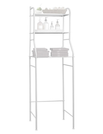 Ραφιέρα μπάνιου HUH-0134 με 3 ράφια, μεταλλική, 48x25x153cm, λευκή Ραφιέρα μπάνιου HUH-0134 με 3 ράφια, μεταλλική, 48x25x153cm, λευκή