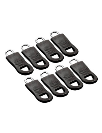 Ανταλλακτικά γατζάκια για φερμουάρ HUH-0137, 25mm, μαύρο, 8τμχ