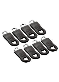 Ανταλλακτικά γατζάκια για φερμουάρ HUH-0138, 35mm, μαύρο, 8τμχ
