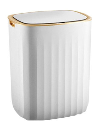 Κάδος απορριμμάτων HUH-0147, αυτόματο άνοιγμα, 12lt, λευκός Κάδος απορριμμάτων HUH-0147, αυτόματο άνοιγμα, 12lt, λευκός