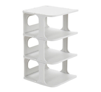 HOME USE παπουτσοθήκη HUH-0154, 4 θέσεων, 24.5x26.5x45cm, γκρι