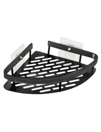 HOME USE γωνιακό ράφι τοίχου HUH-0159, αλουμινίου, 28x5.5x21cm, μαύρο HOME USE γωνιακό ράφι τοίχου HUH-0159, αλουμινίου, 28x5.5x21cm, μαύρο