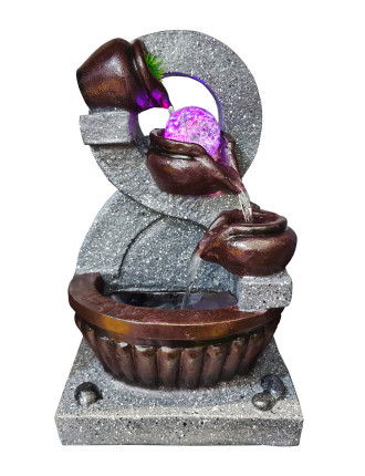 HOME USE διακοσμητικό συντριβάνι HUH-0172, φωτιζόμενο, 18x20x35cm HOME USE διακοσμητικό συντριβάνι HUH-0172, φωτιζόμενο, 18x20x35cm