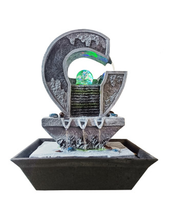 HOME USE διακοσμητικό συντριβάνι HUH-0174, φωτιζόμενο, 30x23x40cm HOME USE διακοσμητικό συντριβάνι HUH-0174, φωτιζόμενο, 30x23x40cm