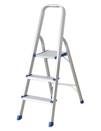 HOME USE σκάλα αλουμινίου HUH-0201 με 2+1 σκαλοπάτια, EN 131, 117.5cm HOME USE σκάλα αλουμινίου HUH-0201 με 2+1 σκαλοπάτια, EN 131, 117.5cm