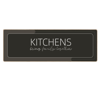 HOME USE πατάκι κουζίνας HUH-0216, αντιολισθητικό, υφασμάτινο, 120x40cm, 3.5mm πάχος, καφέ