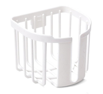 HOME USE επιτοίχια χαρτοθήκη μπάνιου HUH-0223 με αυτοκόλλητο, 11x14x13.5cm, λευκή HOME USE επιτοίχια χαρτοθήκη μπάνιου HUH-0223 με αυτοκόλλητο, 11x14x13.5cm, λευκή