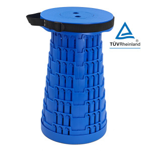 POWERTECH πτυσσόμενο καρεκλάκι HUH-0234, αντοχή έως 250kg, 25.5x45cm, μπλε