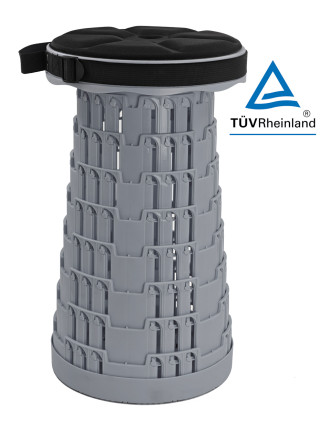 HOME USE πτυσσόμενο καρεκλάκι HUH-0236 με μαξιλάρι, αντοχή έως 250kg, 25.5x45cm, γκρι HOME USE πτυσσόμενο καρεκλάκι HUH-0236 με μαξιλάρι, αντοχή έως 250kg, 25.5x45cm, γκρι