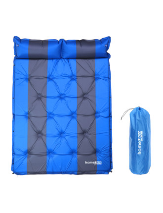HOME USE αυτοφούσκωτο στρώμα HUH-0238 με μαξιλάρι, διπλό, 192x132x3cm, μπλε/γκρι HOME USE αυτοφούσκωτο στρώμα HUH-0238 με μαξιλάρι, διπλό, 192x132x3cm, μπλε/γκρι
