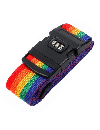 HOME USE ιμάντας βαλίτσας HUH-0241 με λουκέτο συνδυασμού, ρυθμιζόμενος, 2m, πολύχρωμος HOME USE ιμάντας βαλίτσας HUH-0241 με λουκέτο συνδυασμού, ρυθμιζόμενος, 2m, πολύχρωμος