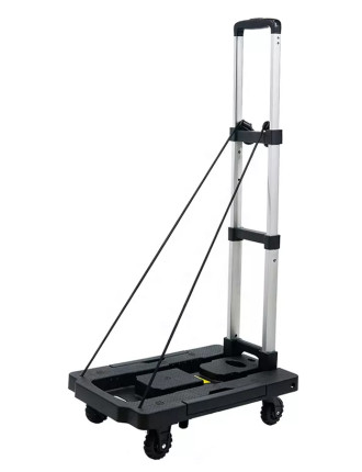 HOME USE καρότσι μεταφοράς φορτίων HUH-0247, πτυσσόμενο, έως 120kg, μαύρο HOME USE καρότσι μεταφοράς φορτίων HUH-0247, πτυσσόμενο, έως 120kg, μαύρο