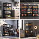 HOME USE μεταλλική ραφιέρα HUH-0248 με 5 ράφια, 90x40x183cm, μαύρη
