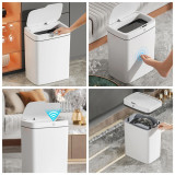 HOME USE κάδος απορριμμάτων HUH-0252 με φωτοκύτταρο, 11.5lt, λευκός