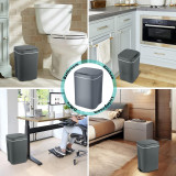 HOME USE κάδος απορριμμάτων HUH-0254 με φωτοκύτταρο, 10.5lt, γκρι