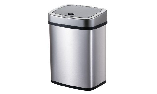 HOME USE κάδος απορριμμάτων HUH-0256 με φωτοκύτταρο, ανοξείδωτο ατσάλι, 15lt, ασημί HOME USE κάδος απορριμμάτων HUH-0256 με φωτοκύτταρο, ανοξείδωτο ατσάλι, 15lt, ασημί