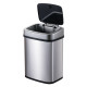 HOME USE κάδος απορριμμάτων HUH-0256 με φωτοκύτταρο, ανοξείδωτο ατσάλι, 15lt, ασημί HOME USE κάδος απορριμμάτων HUH-0256 με φωτοκύτταρο, ανοξείδωτο ατσάλι, 15lt, ασημί