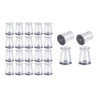 HOME USE προστατευτικές τάπες επίπλων HUH-0258, 16-23mm, διάφανες, 24τμχ HOME USE προστατευτικές τάπες επίπλων HUH-0258, 16-23mm, διάφανες, 24τμχ