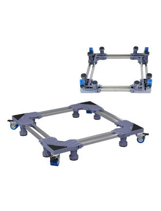 HOME USE βάση λευκών συσκευών HUH-0260 με ρόδες, ρυθμιζόμενη 70x90cm, έως 500kg, γκρι