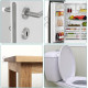 HOME USE στοπ πόρτας HUH-0264, αυτοκόλλητο, PU πλαστικό, 25x10mm, διάφανο, 12τμχ HOME USE στοπ πόρτας HUH-0264, αυτοκόλλητο, PU πλαστικό, 25x10mm, διάφανο, 12τμχ