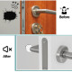 HOME USE στοπ πόρτας HUH-0264, αυτοκόλλητο, PU πλαστικό, 25x10mm, διάφανο, 12τμχ HOME USE στοπ πόρτας HUH-0264, αυτοκόλλητο, PU πλαστικό, 25x10mm, διάφανο, 12τμχ