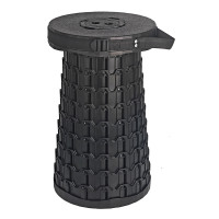 HOME USE πτυσσόμενο καρεκλάκι HUH-0269, αντοχή έως 200kg, 30x50cm, μαύρο