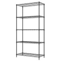 HOME USE μεταλλική ραφιέρα HUH-0270 με 5 ράφια, 90x35x175cm, μαύρη HOME USE μεταλλική ραφιέρα HUH-0270 με 5 ράφια, 90x35x175cm, μαύρη