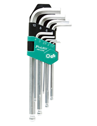 PROSKIT σετ κλειδιά Allen HW-229B σε σχήμα L, 9τμχ PROSKIT σετ κλειδιά Allen HW-229B σε σχήμα L, 9τμχ