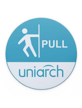 UNIARCH αυτοκόλλητο Pull HW200223, Φ 12cm