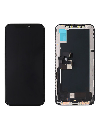 TW INCELL LCD ILCD-016 για iPhone ΧS, camera-sensor ring, earmesh, μαύρη